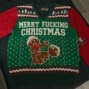 Ugly Christmas Sweater- Gingerbread Couple